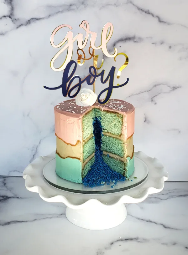 Baby Gender Reveal<br>Cakes - Image 4