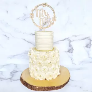 2-tier Wedding Cakes near Los Angeles by lezat cakes