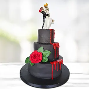 custom wedding cakes los angeles 3-tier halloween