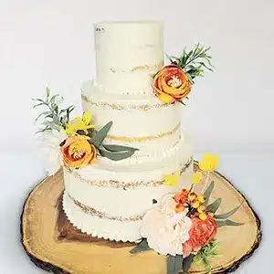 Wedding Cake in Orange County California 3 tier