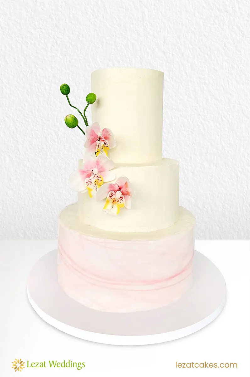 organic wedding cakes ideas simple elegant from Lezat-Cakes