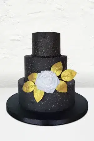 custom wedding cakes black gold in los angeles ca